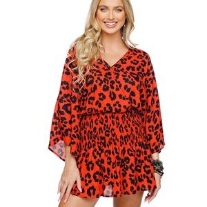 Red Cheetah Dress